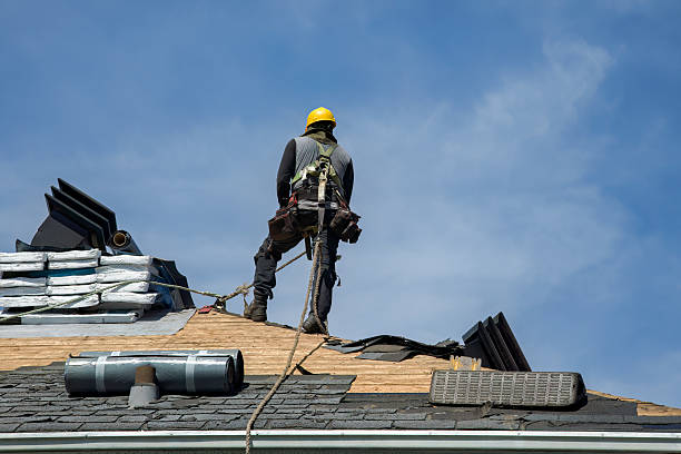 Professional Roofing technician working in Chisago City, MN
